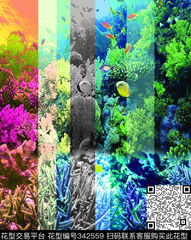 热带风情数码印花华亿平台下载（图片编号: 342559） - 瓦栏（Walan）