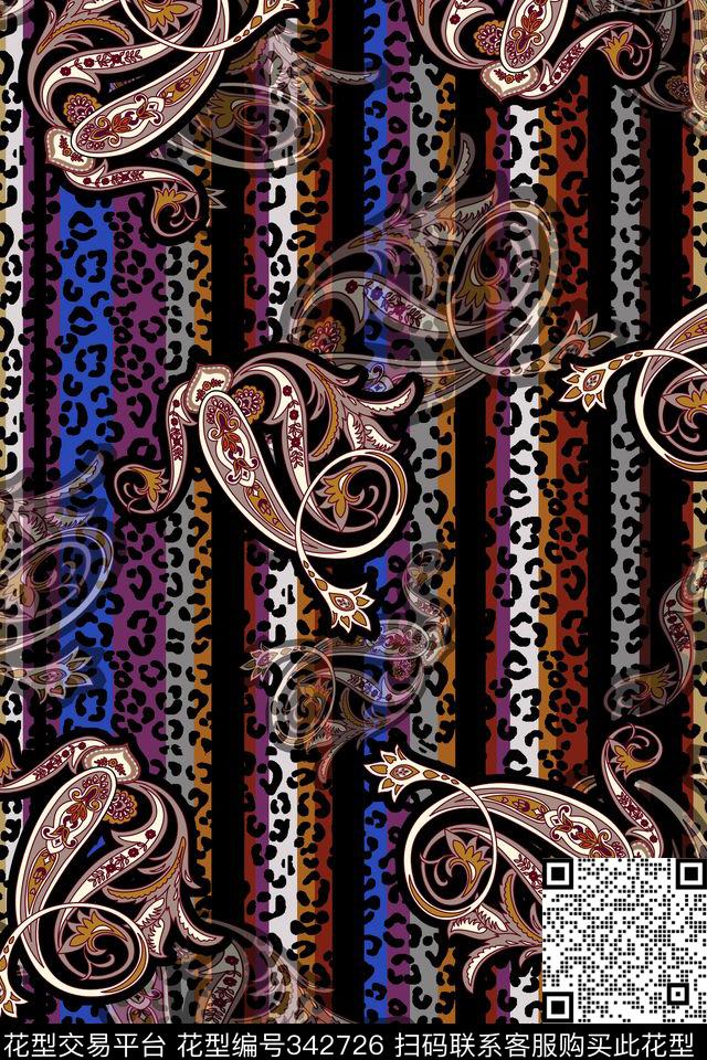 花卉数码印花华亿平台下载（图片编号: 342726） - 瓦栏（Walan）