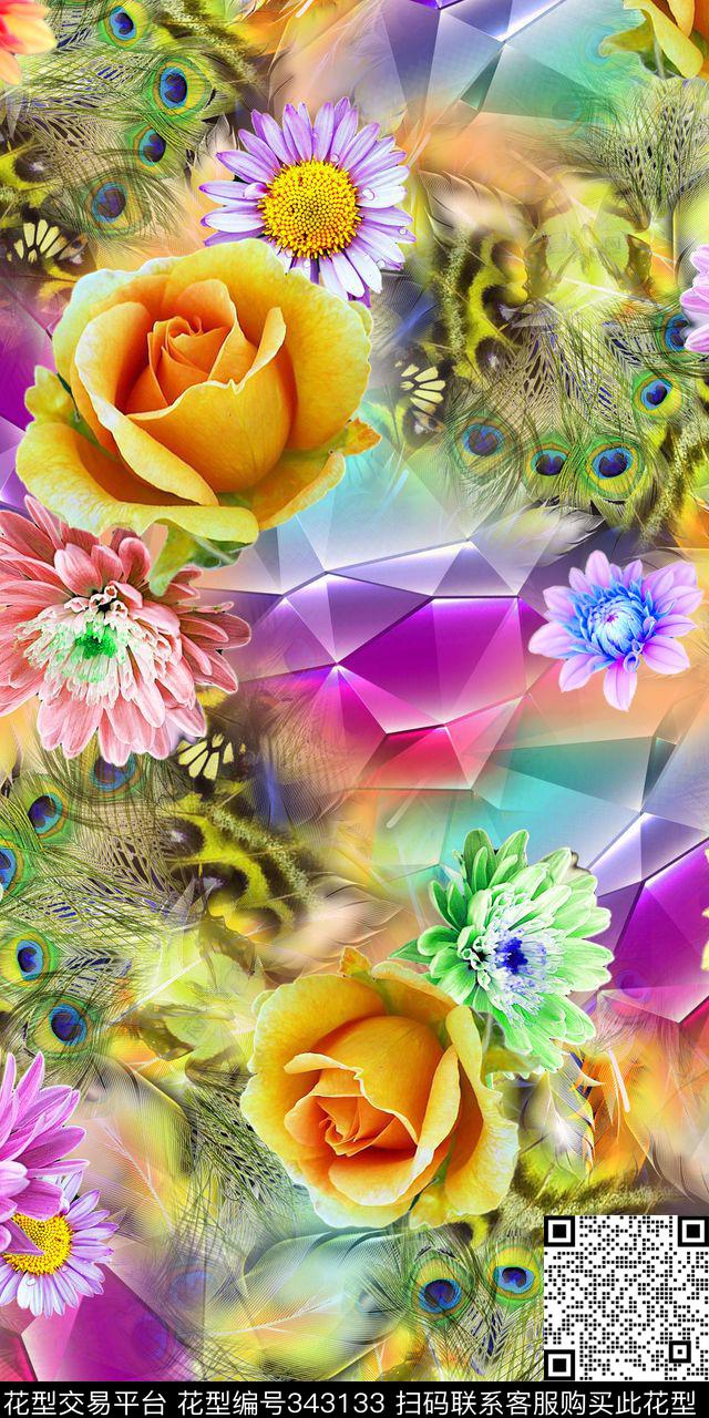 四分色（或加专色）数码印花华亿平台下载（图片编号: 343133） - 瓦栏（Walan）