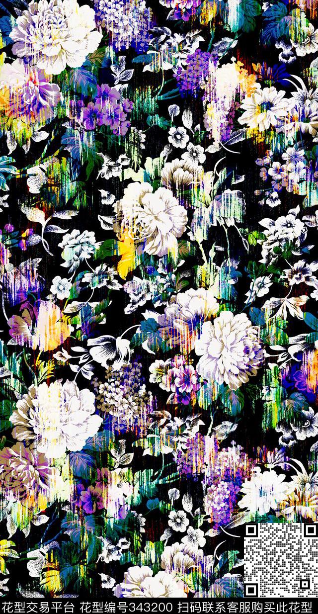 S-艺术花卉/Art数码印花华亿平台下载（图片编号: 343200） - 瓦栏（Walan）