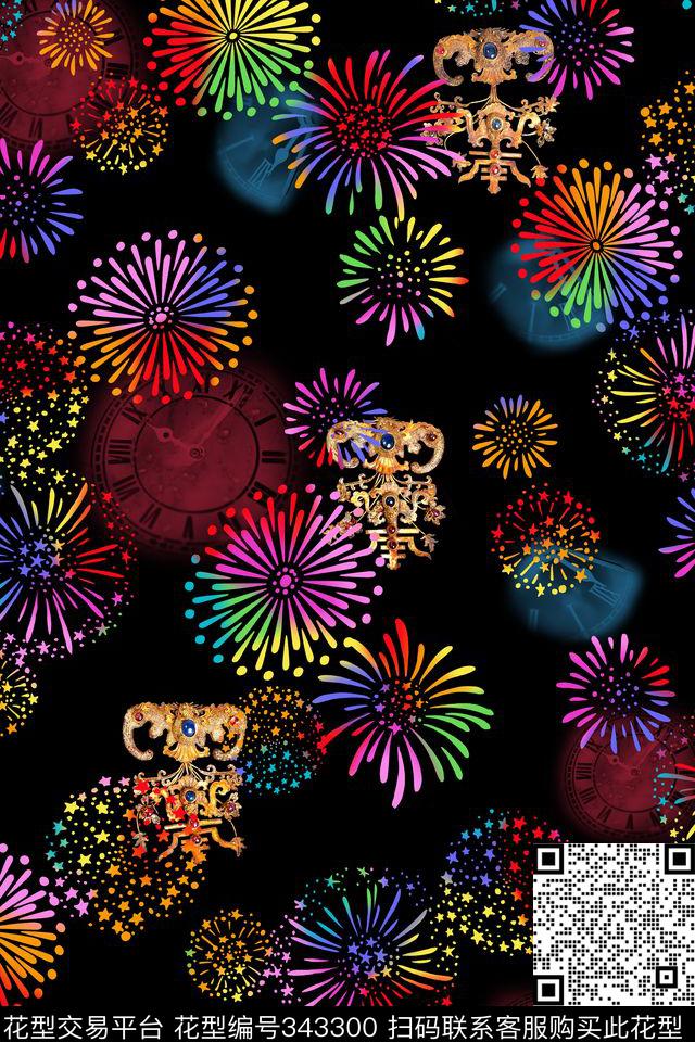 抽象数码印花华亿平台下载（图片编号: 343300） - 瓦栏（Walan）