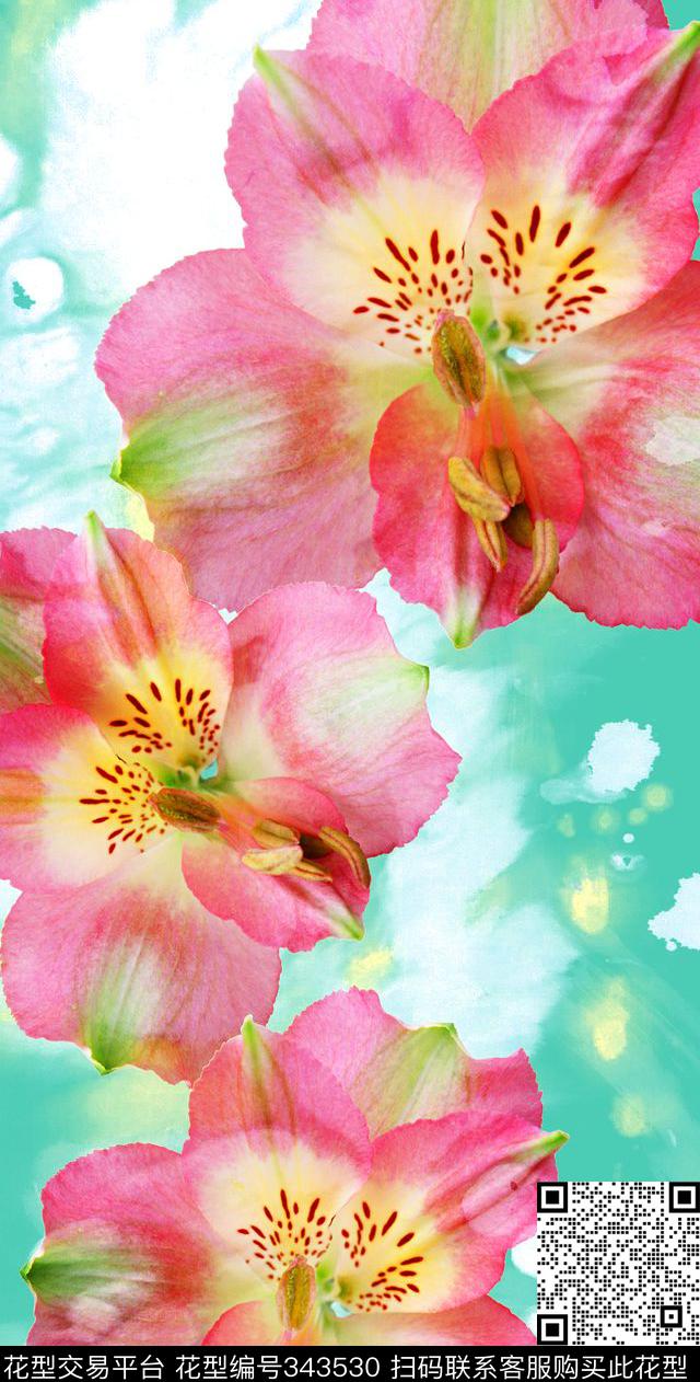 V-中国风/Chinese数码印花华亿平台下载（图片编号: 343530） - 瓦栏（Walan）