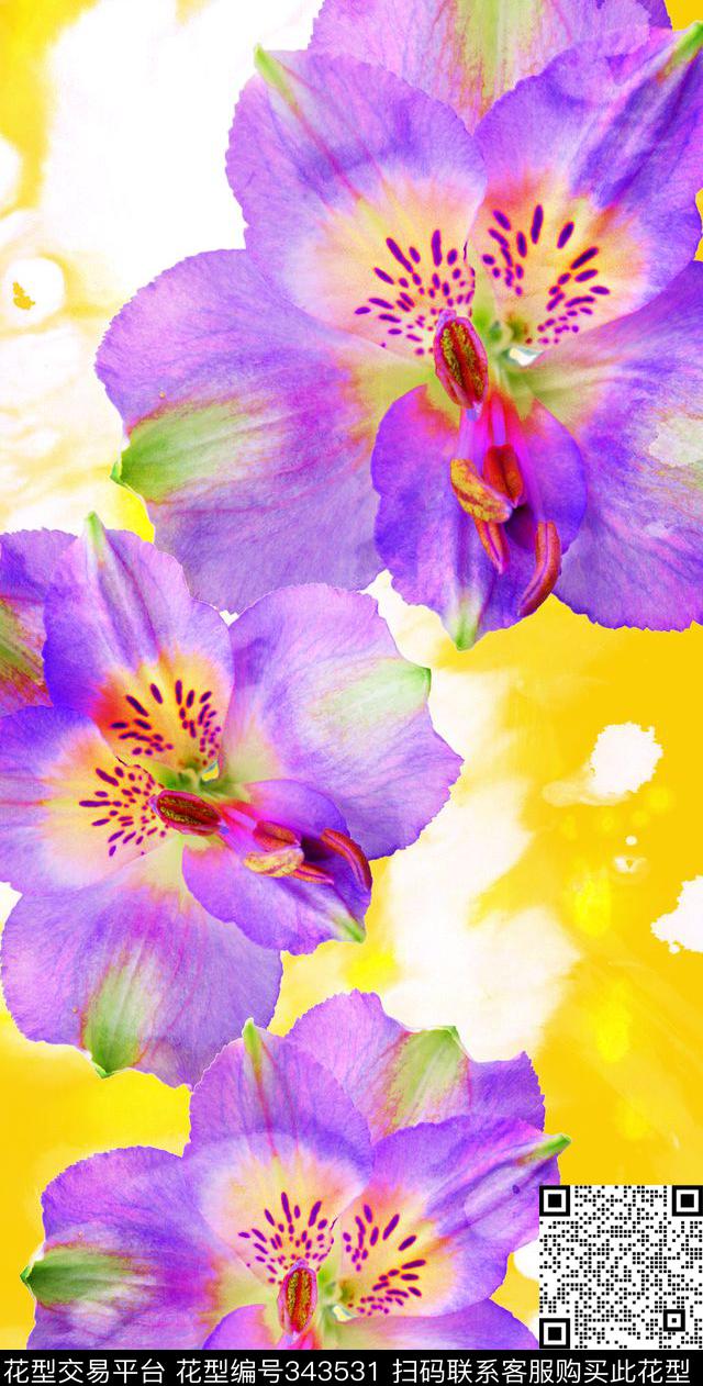 V-中国风/Chinese数码印花华亿平台下载（图片编号: 343531） - 瓦栏（Walan）