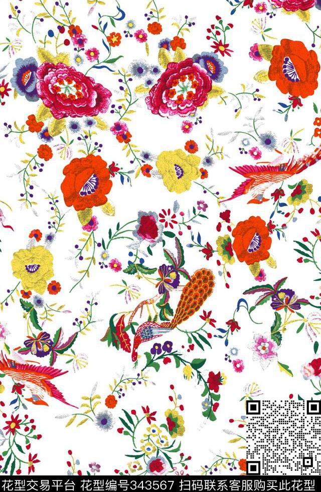 传统印花华亿平台下载（图片编号: 343567） - 瓦栏（Walan）