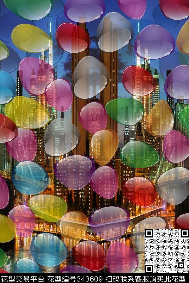 抽象数码印花华亿平台下载（图片编号: 343609） - 瓦栏（Walan）