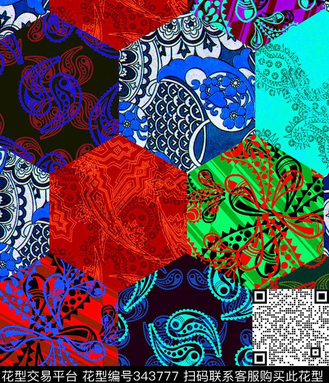 传统印花华亿平台下载（图片编号: 343777） - 瓦栏（Walan）