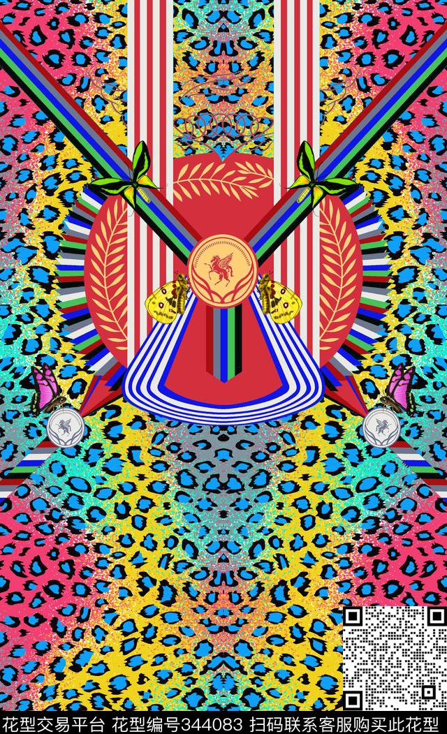 定位动物纹数码印花华亿平台下载（图片编号: 344083） - 瓦栏（Walan）