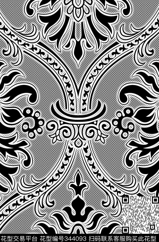 传统印花华亿平台下载（图片编号: 344093） - 瓦栏（Walan）