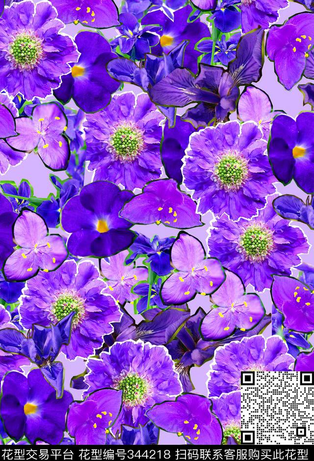 ♥红桃A〖花鸟天堂〗数码印花华亿平台下载（图片编号: 344218） - 瓦栏（Walan）