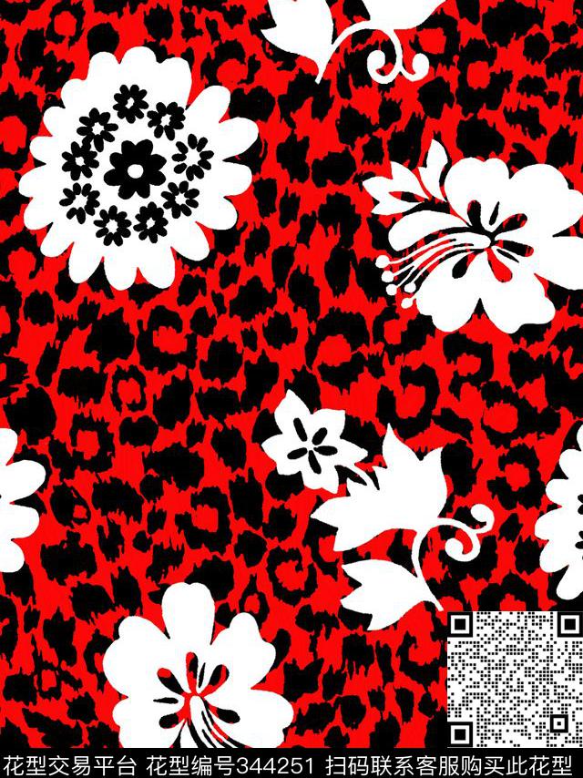 传统印花动物纹花卉动物纹传统印花华亿平台下载（图片编号: 344251） - 瓦栏（Walan）