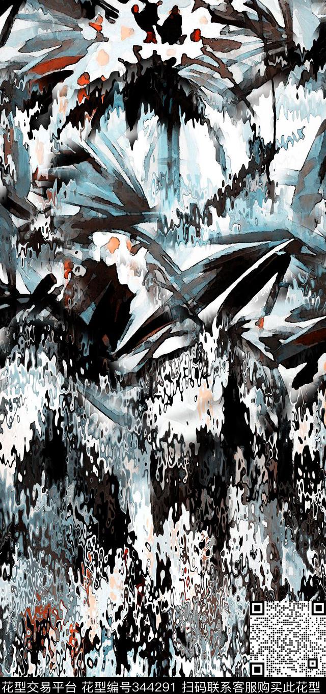 U-植物花卉/Botany数码印花华亿平台下载（图片编号: 344291） - 瓦栏（Walan）