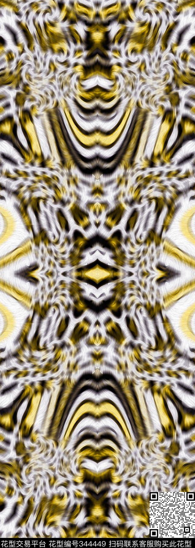 豹纹动物纹女装数码印花华亿平台下载（图片编号: 344449） - 瓦栏（Walan）