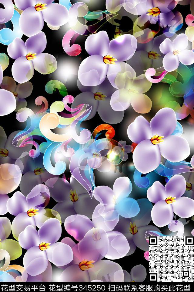 花鸟花卉数码印花华亿平台下载（图片编号: 345250） - 瓦栏（Walan）