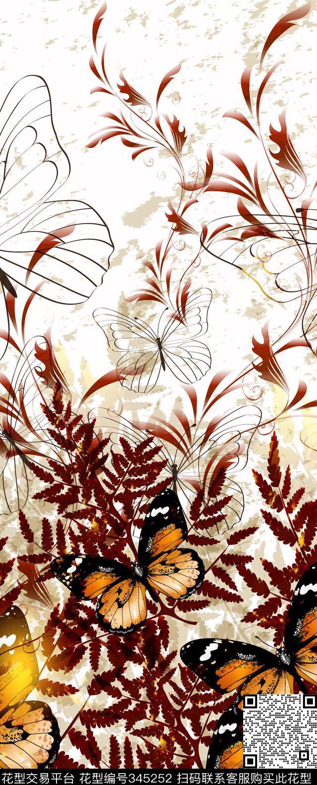 花鸟花卉传统印花华亿平台下载（图片编号: 345252） - 瓦栏（Walan）