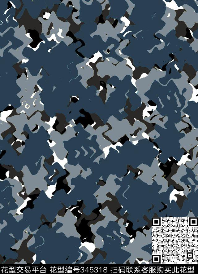 迷彩潮流男装华亿平台传统印花华亿平台下载（图片编号: 345318） - 瓦栏（Walan）