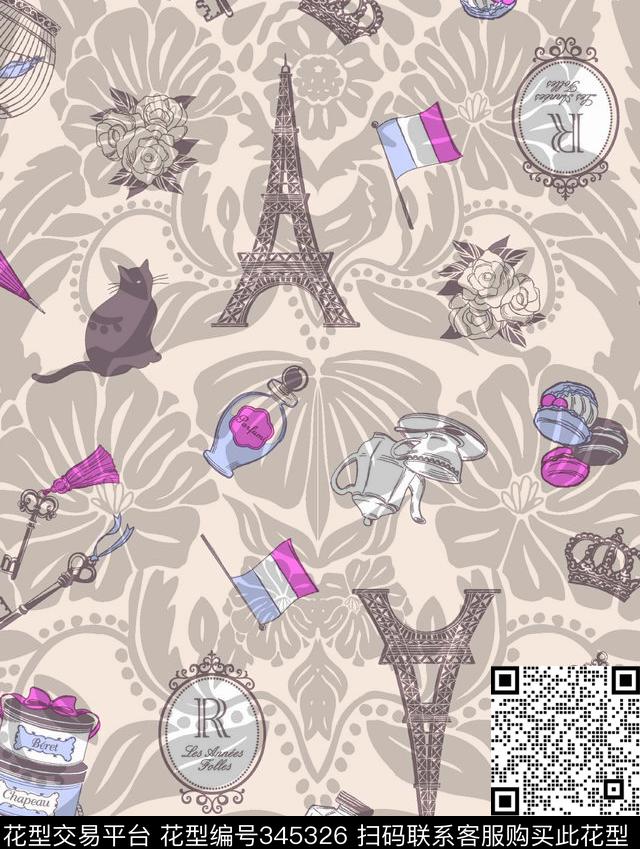 传统印花华亿平台下载（图片编号: 345326） - 瓦栏（Walan）