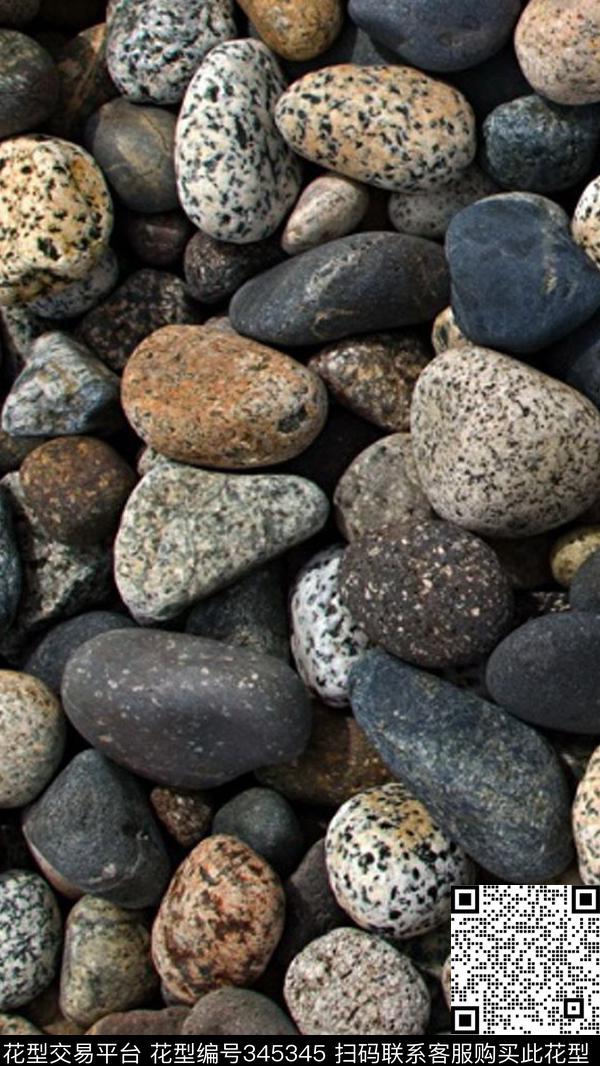 风景石头数码印花华亿平台下载（图片编号: 345345） - 瓦栏（Walan）