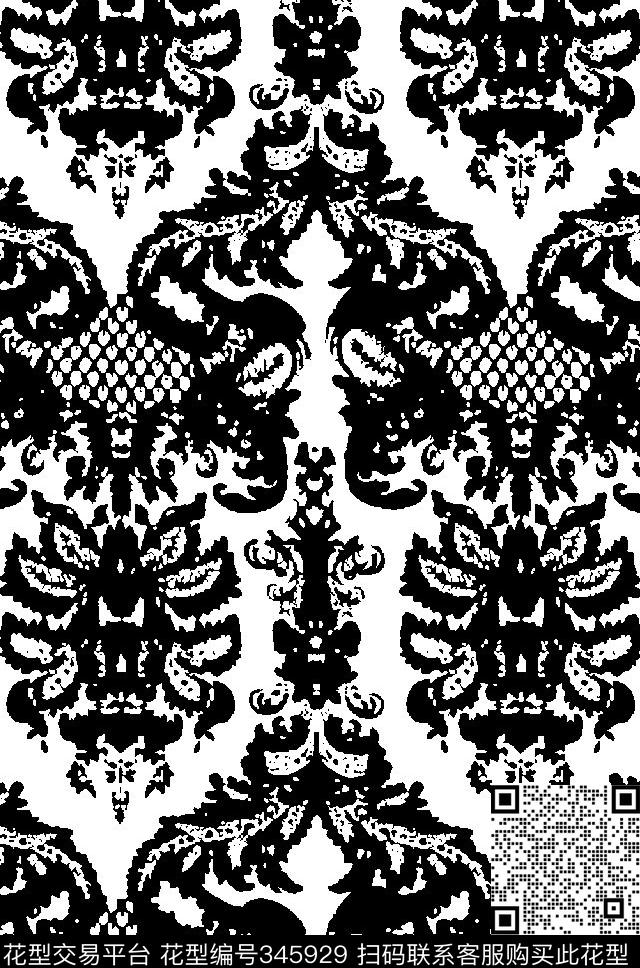 传统印花华亿平台下载（图片编号: 345929） - 瓦栏（Walan）