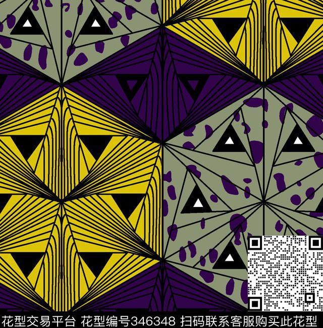 四方两方连续传统印花华亿平台下载（图片编号: 346348） - 瓦栏（Walan）