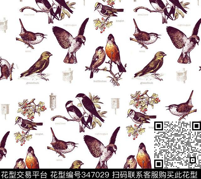 ♥红桃A〖花鸟天堂〗♥红桃A〖复古时代〗♥红桃A〖动物世界〗传统印花华亿平台下载（图片编号: 347029） - 瓦栏（Walan）