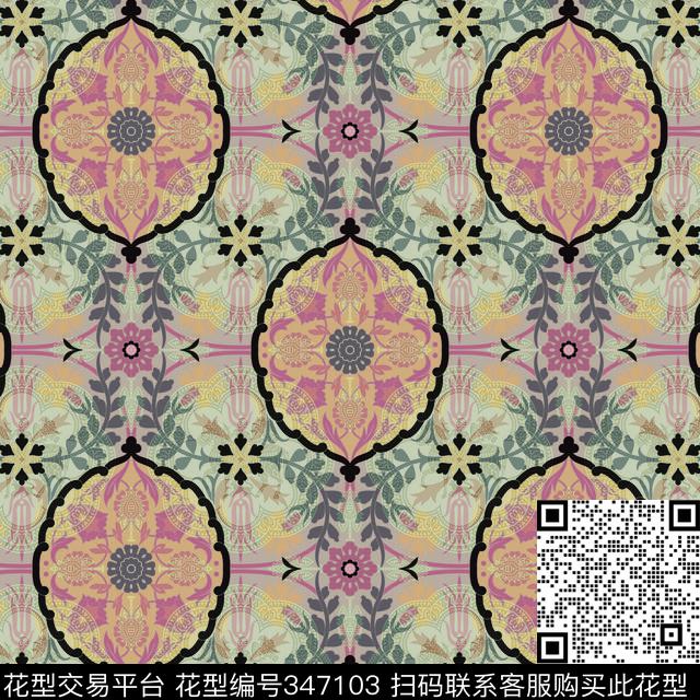 传统印花华亿平台下载（图片编号: 347103） - 瓦栏（Walan）