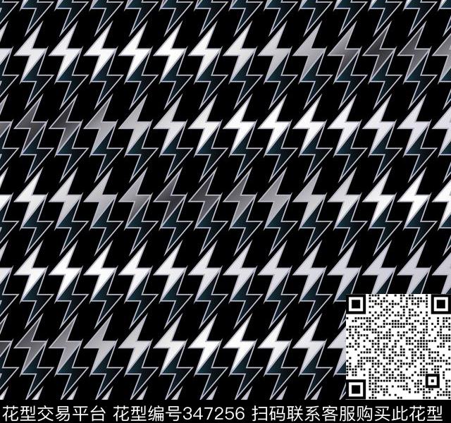 几何图案传统印花华亿平台下载（图片编号: 347256） - 瓦栏（Walan）