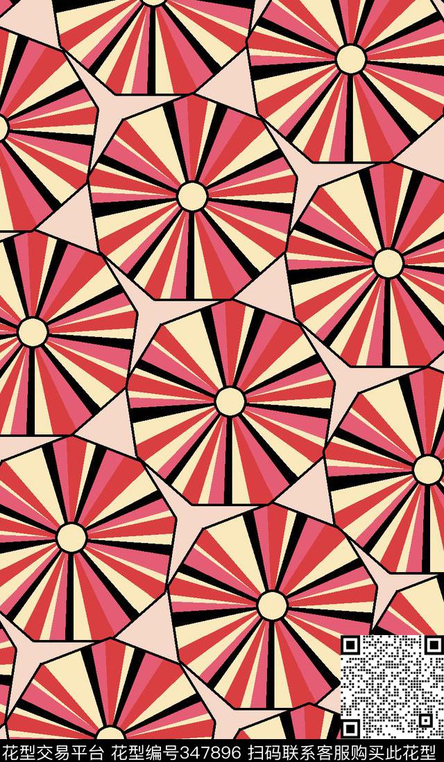 四方两方连续传统印花华亿平台下载（图片编号: 347896） - 瓦栏（Walan）