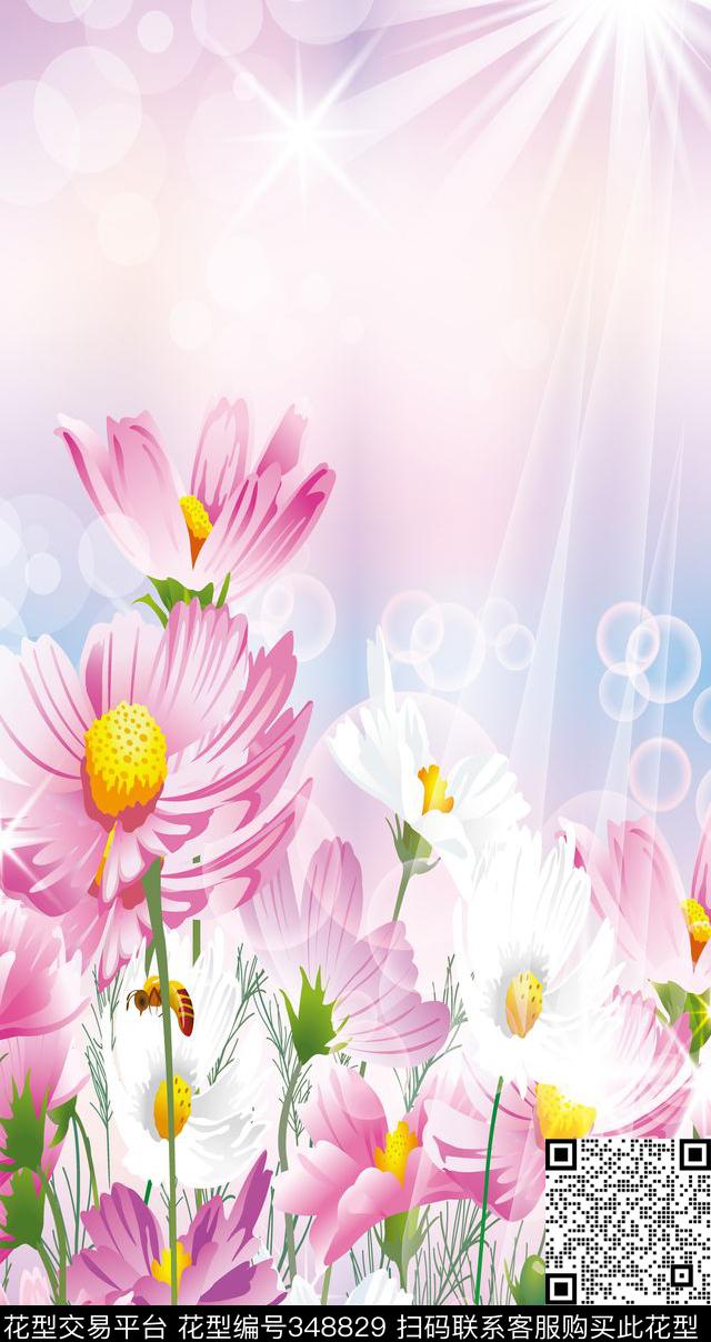 花鸟花卉数码印花华亿平台下载（图片编号: 348829） - 瓦栏（Walan）