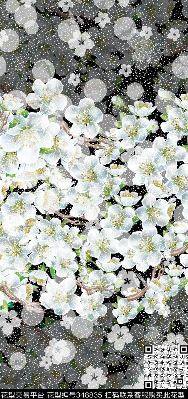 花鸟花卉数码印花华亿平台下载（图片编号: 348835） - 瓦栏（Walan）