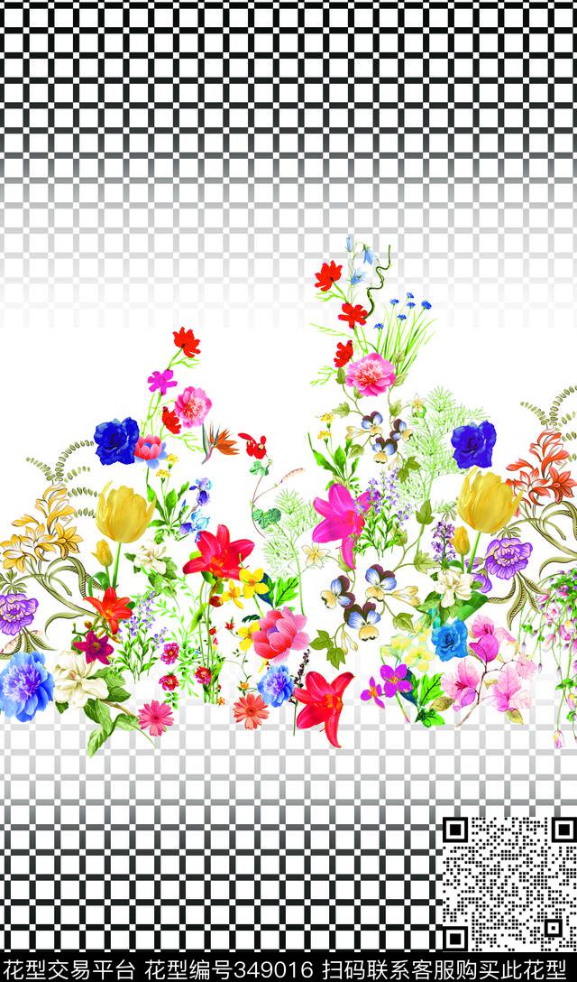 花卉数码印花华亿平台下载（图片编号: 349016） - 瓦栏（Walan）