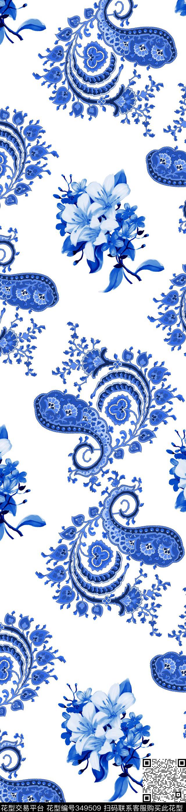 壁纸窗帘花卉数码印花华亿平台下载（图片编号: 349509） - 瓦栏（Walan）