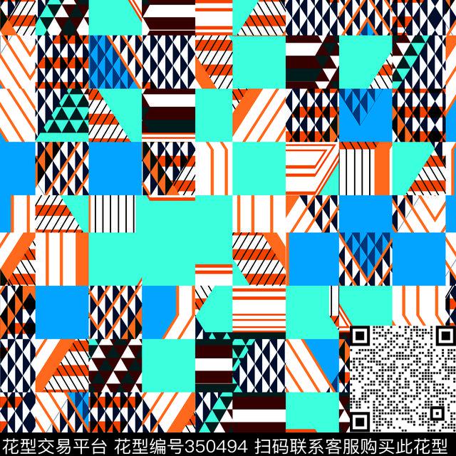 ♥红桃A〖玩趣几何〗♥红桃A〖潮流男装〗几何传统印花华亿平台下载（图片编号: 350494） - 瓦栏（Walan）