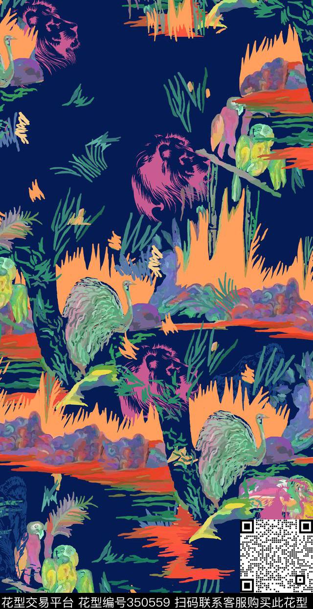 潮流复古秋冬华亿平台数码印花华亿平台下载（图片编号: 350559） - 瓦栏（Walan）