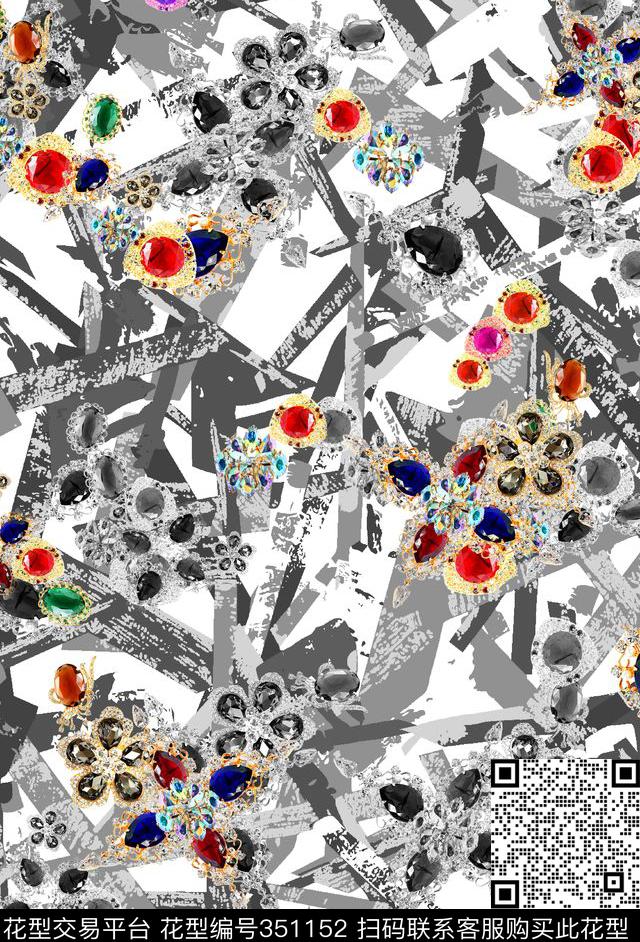 个性休闲数码印花华亿平台下载（图片编号: 351152） - 瓦栏（Walan）