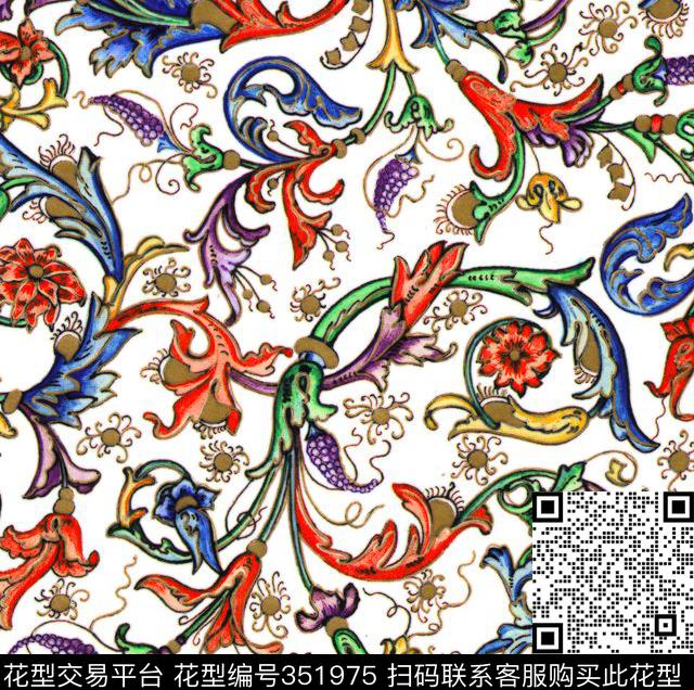 S-艺术花卉/Art数码印花华亿平台下载（图片编号: 351975） - 瓦栏（Walan）