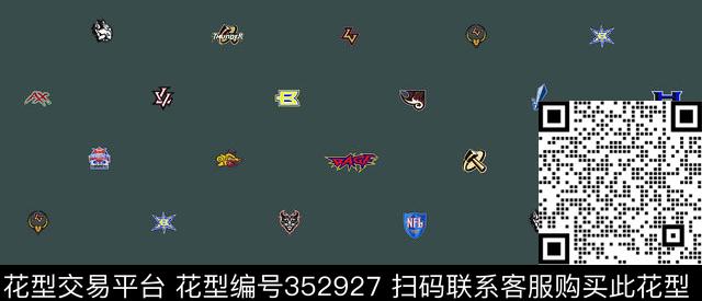 四方两方连续数码印花华亿平台下载（图片编号: 352927） - 瓦栏（Walan）