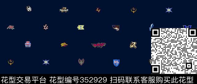 四方两方连续数码印花华亿平台下载（图片编号: 352929） - 瓦栏（Walan）