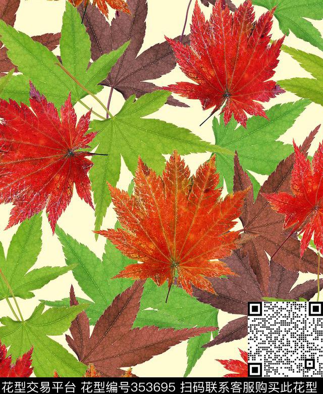 花卉数码印花华亿平台下载（图片编号: 353695） - 瓦栏（Walan）