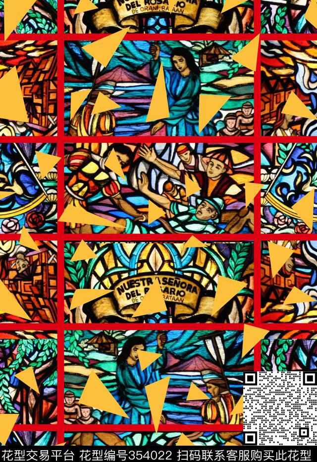 复古男装潮流数码印花华亿平台下载（图片编号: 354022） - 瓦栏（Walan）