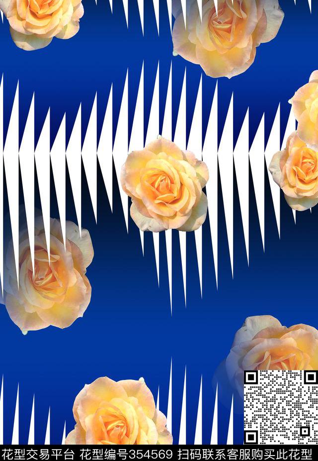 花卉数码印花华亿平台下载（图片编号: 354569） - 瓦栏（Walan）