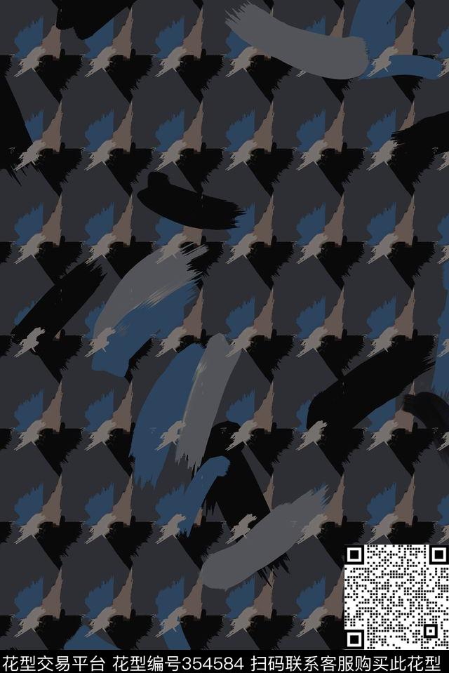 抽象几何传统印花华亿平台下载（图片编号: 354584） - 瓦栏（Walan）