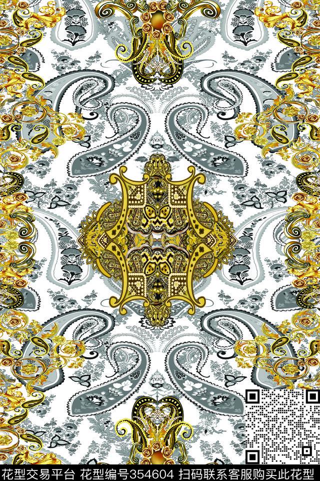 欧式复古数码印花华亿平台下载（图片编号: 354604） - 瓦栏（Walan）