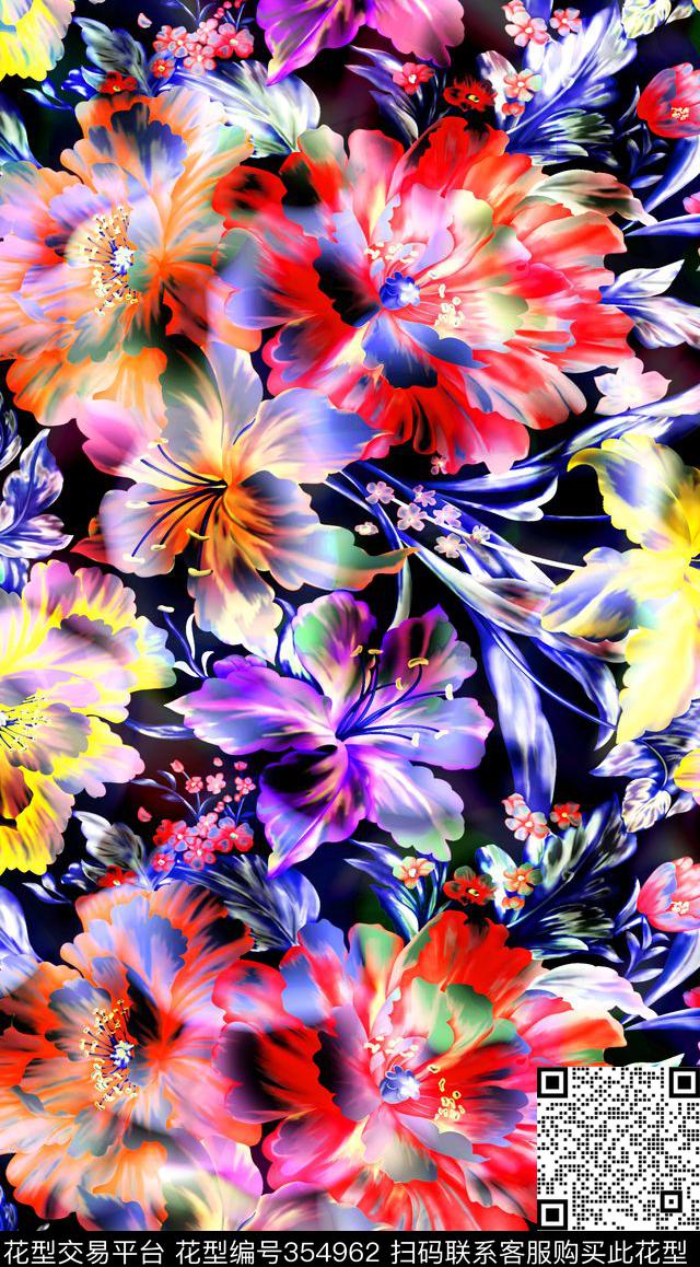 S-艺术花卉/Art数码印花华亿平台下载（图片编号: 354962） - 瓦栏（Walan）