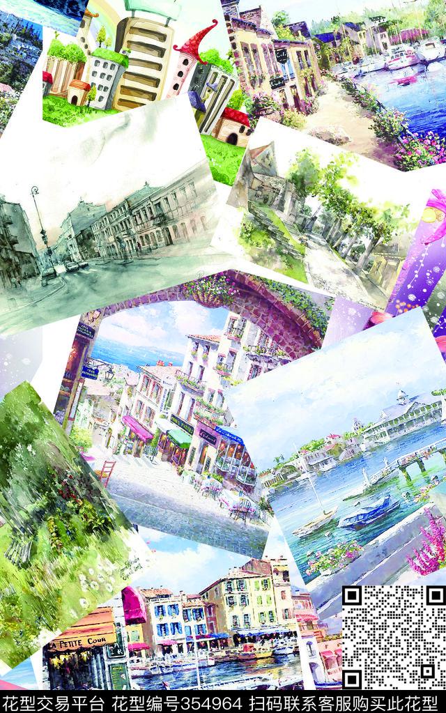 个性休闲数码印花华亿平台下载（图片编号: 354964） - 瓦栏（Walan）