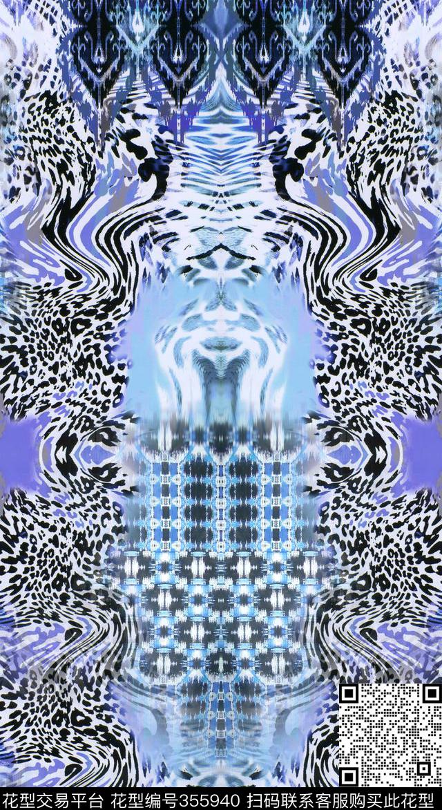 定位动物纹数码印花华亿平台下载（图片编号: 355940） - 瓦栏（Walan）