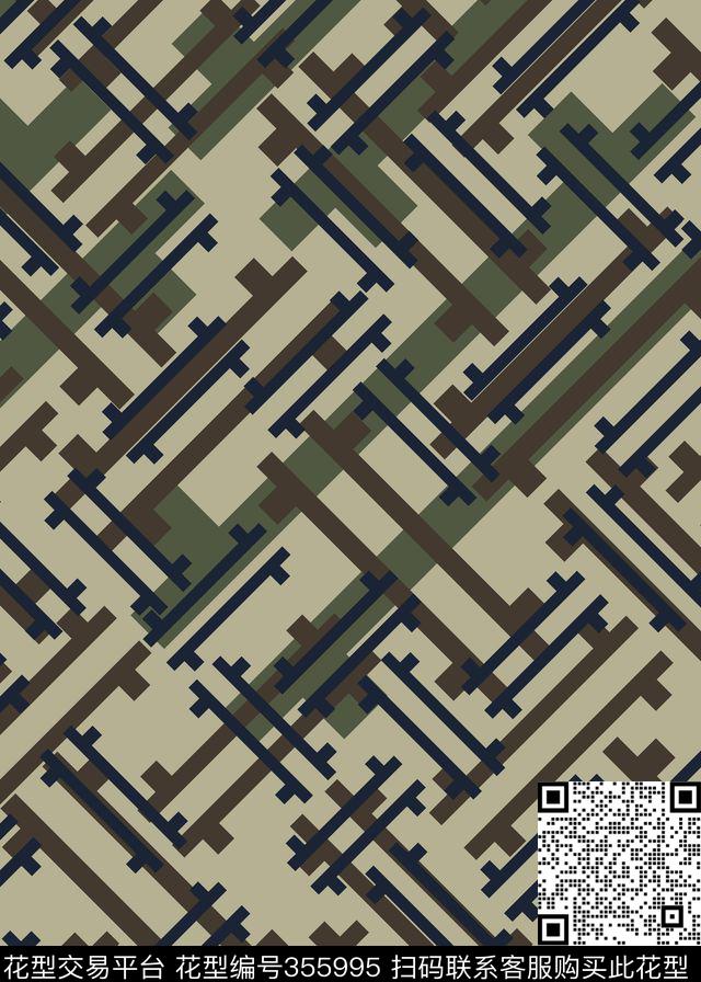 几何图案传统印花华亿平台下载（图片编号: 355995） - 瓦栏（Walan）