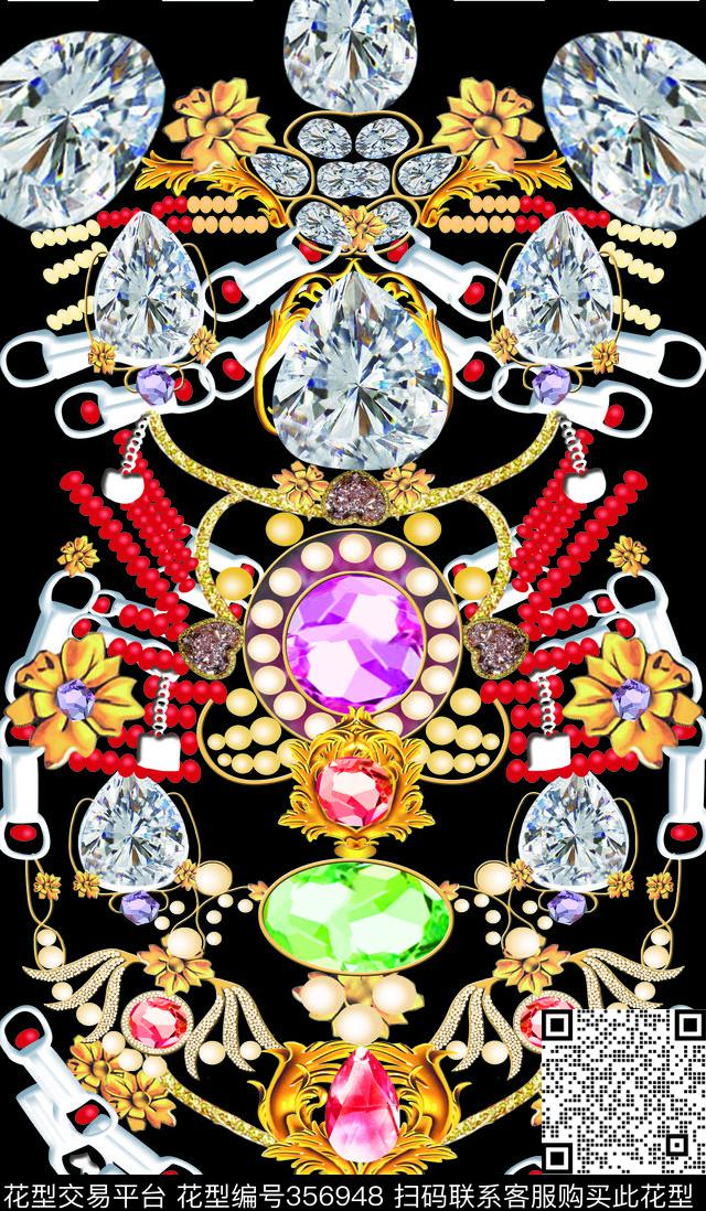 珠宝宝石数码印花华亿平台下载（图片编号: 356948） - 瓦栏（Walan）