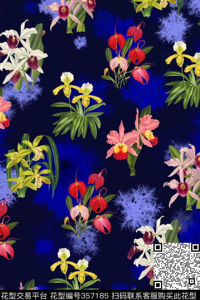 田园风植物花卉数码印花华亿平台下载（图片编号: 357185） - 瓦栏（Walan）