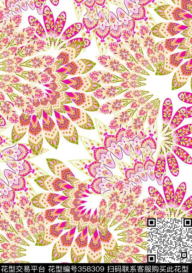 传统印花华亿平台下载（图片编号: 358309） - 瓦栏（Walan）