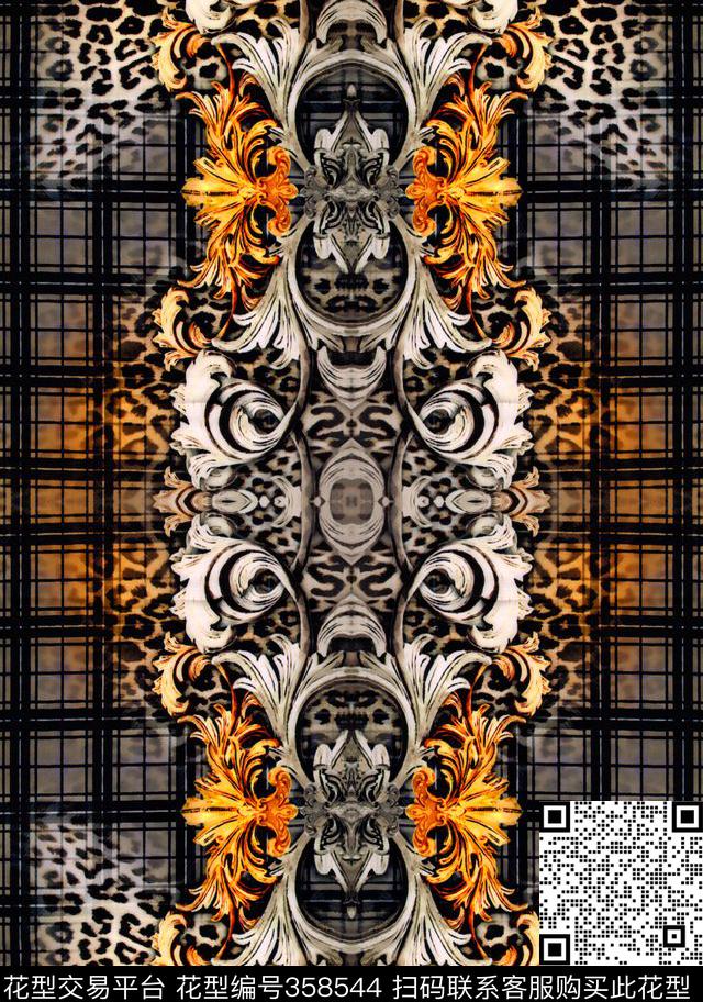 欧式复古数码印花华亿平台下载（图片编号: 358544） - 瓦栏（Walan）